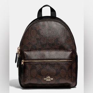 MINI CHARLIE BACKPACK IN SIGNATURE CANVAS